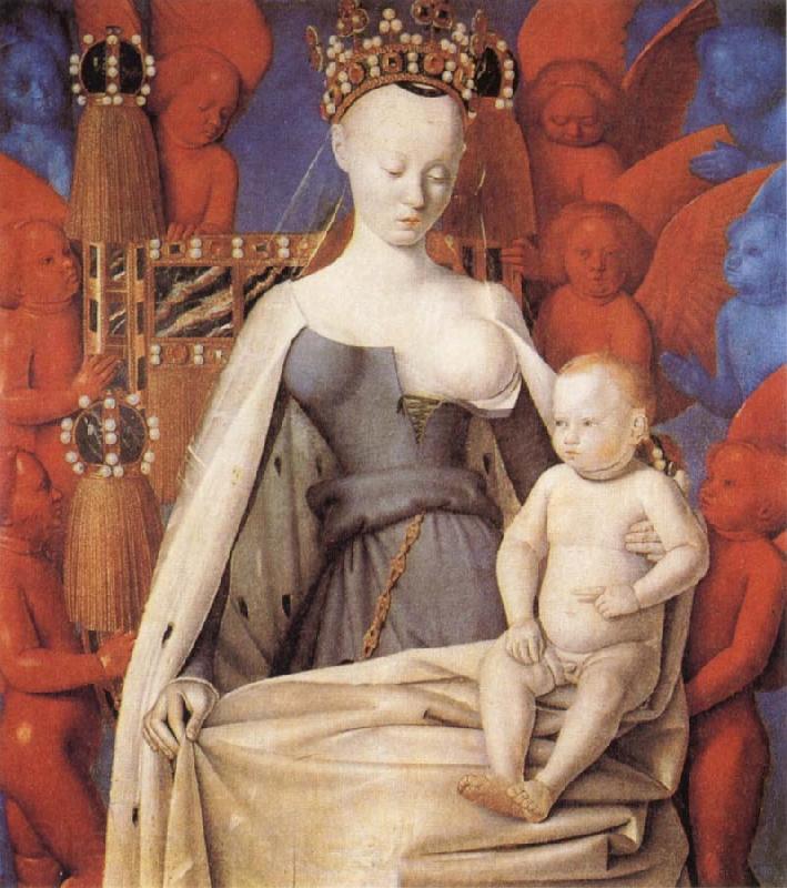 Jean Fouquet Madonna and Child France oil painting art